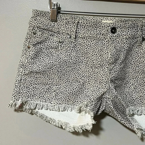 Roxy Cheetah Print Denim Cut-Off Shorts - Picture 3 of 16